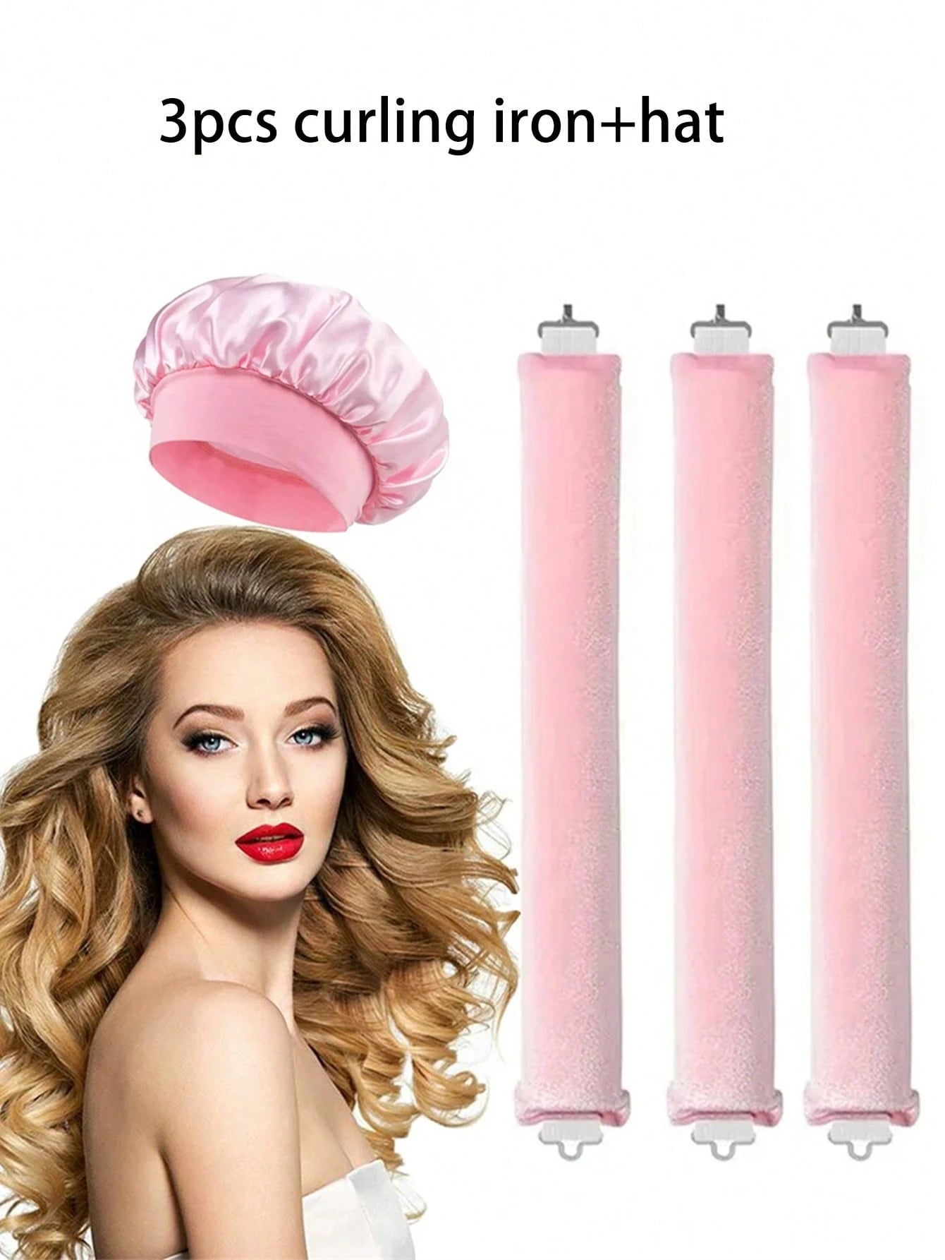 1Pc/3Pcs/4Pcs Heatless Hair Curlers, Achieve Curly Hairstyle without Damaging Hair, Suitable for Shaping Natural Curls or Adding Volume to Fine or Straight Hair, Great Gift for Family and Friends, Hair Rollers, Heatless Curls, Hair Curler, Hair Products and Accessories for Barber Salon Beauty Travel Essentials