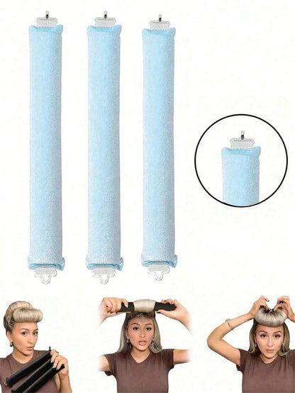 1Pc/3Pcs/4Pcs Heatless Hair Curlers, Achieve Curly Hairstyle without Damaging Hair, Suitable for Shaping Natural Curls or Adding Volume to Fine or Straight Hair, Great Gift for Family and Friends, Hair Rollers, Heatless Curls, Hair Curler, Hair Products and Accessories for Barber Salon Beauty Travel Essentials